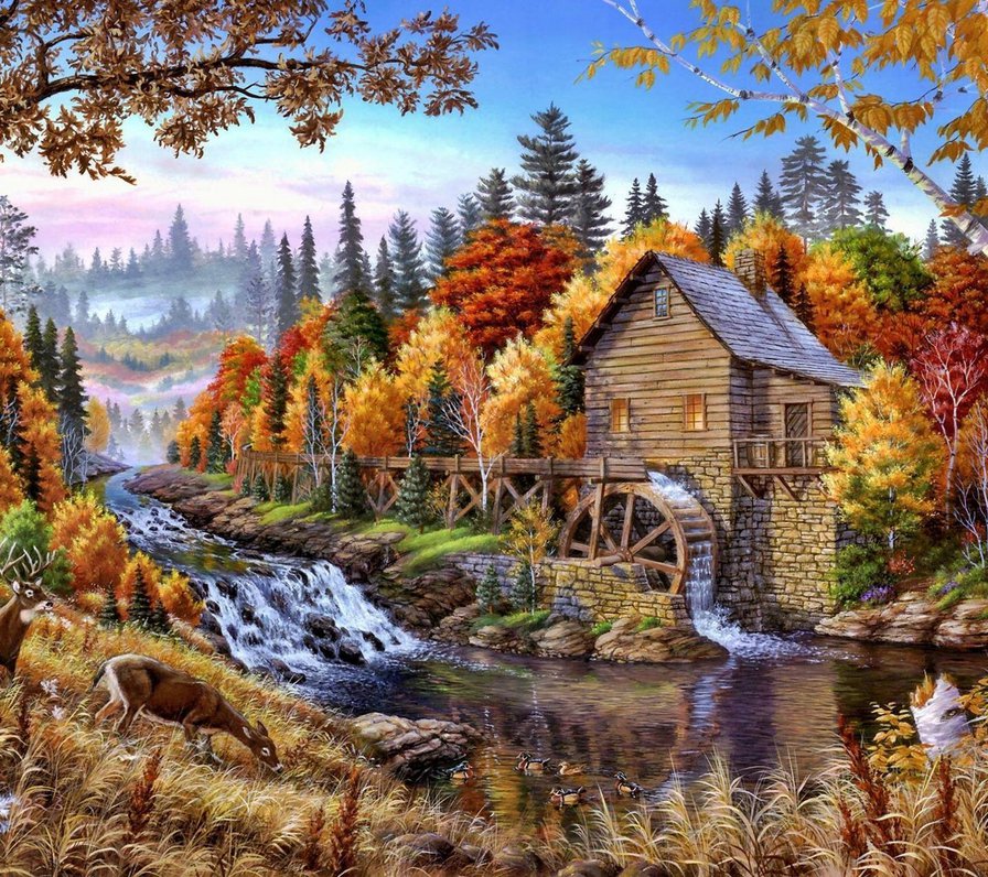 Rueda de Molino - paisaje - оригинал