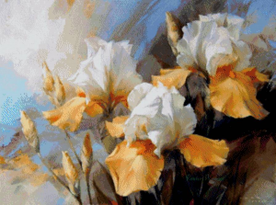 Ирисы - ирисы, цветы - предпросмотр