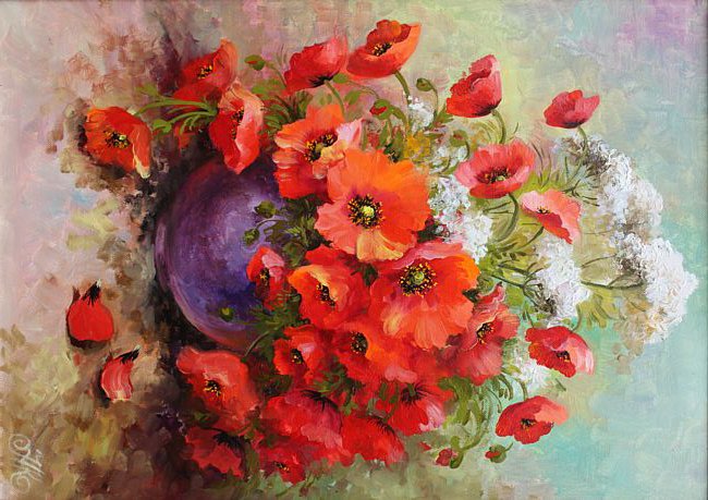 Маки - цветы - оригинал