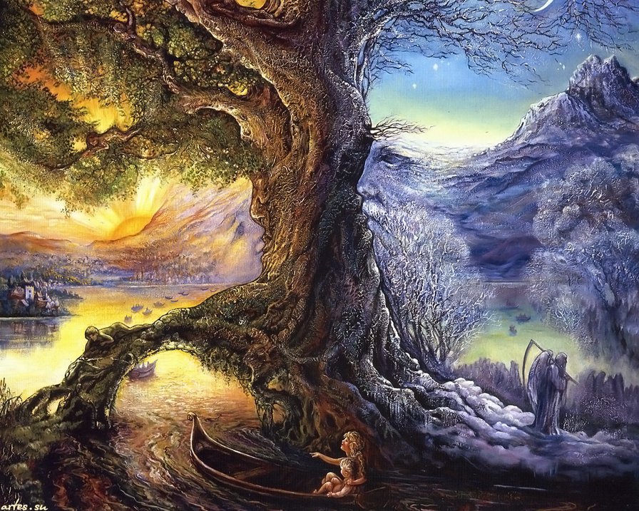 Дерево жизни и смерти - ночь, жизнь, дерево, смерть - оригинал