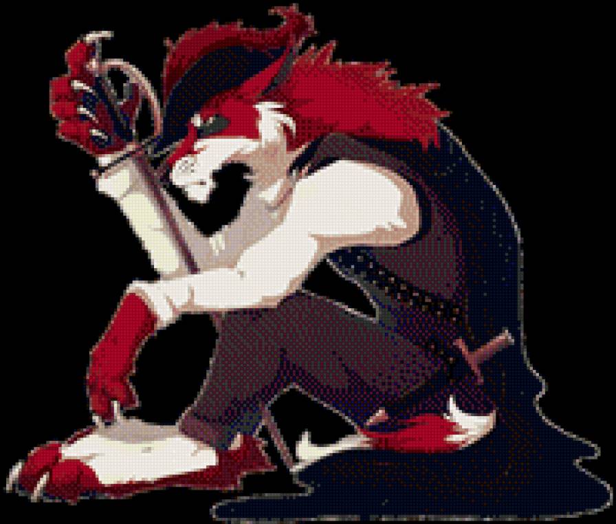 Мушкетёр - фуррь., лис, антропоморф - предпросмотр