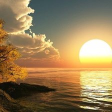 Схема вышивки «ЗАКАТ»