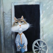 Схема вышивки «кот»