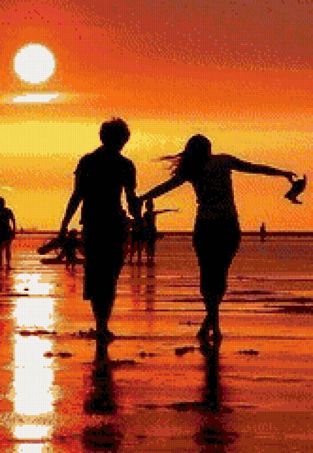 Отлив на закате. - предпросмотр