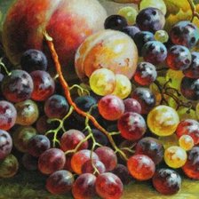 Оригинал схемы вышивки «виноград» (№1070512)