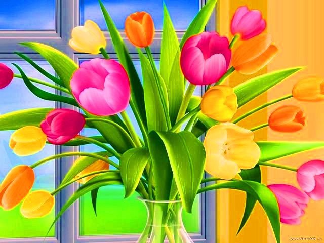 Тюльпаны - цветы, тюльпаны - оригинал