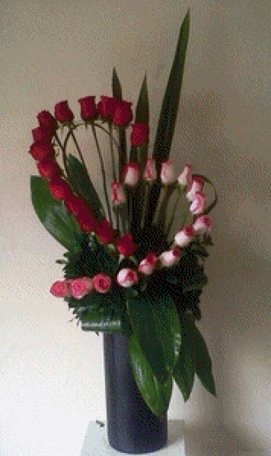 Букет роз. - розы, цветы - предпросмотр