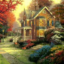 Схема вышивки «Домик 4»