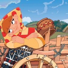 Схема вышивки «Три богатыря»