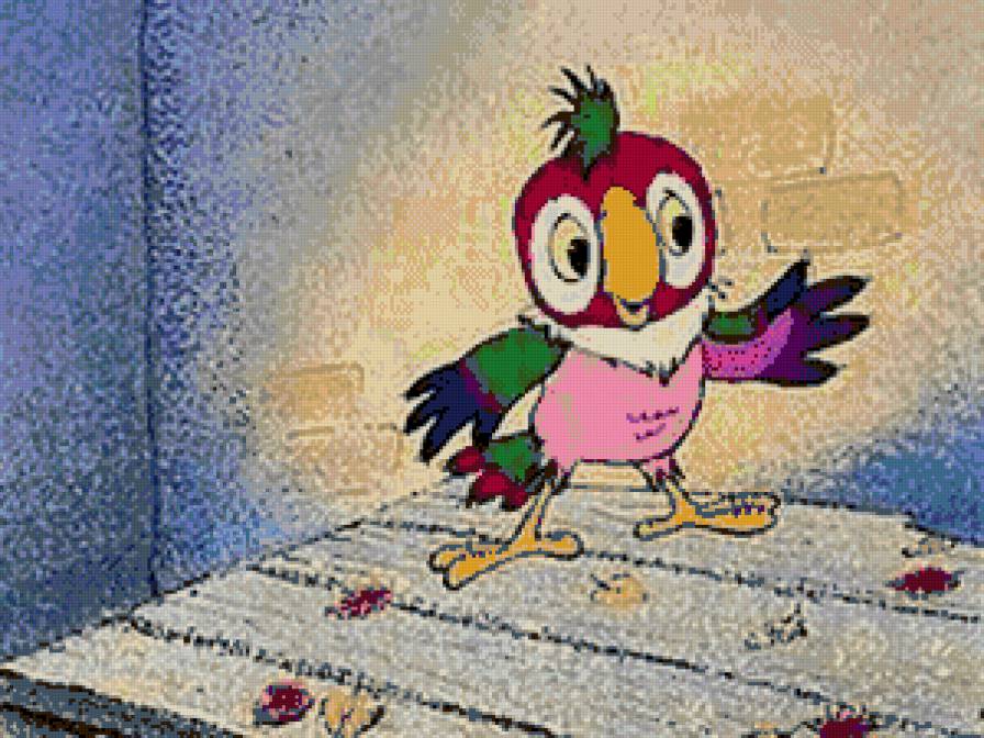 Попугай Кеша - птица, мультфильм - предпросмотр