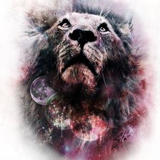 Схема вышивки «Лев»