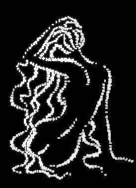 szkic kobiety - jednokolorowy - оригинал