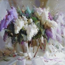 Схема вышивки «Сирень»