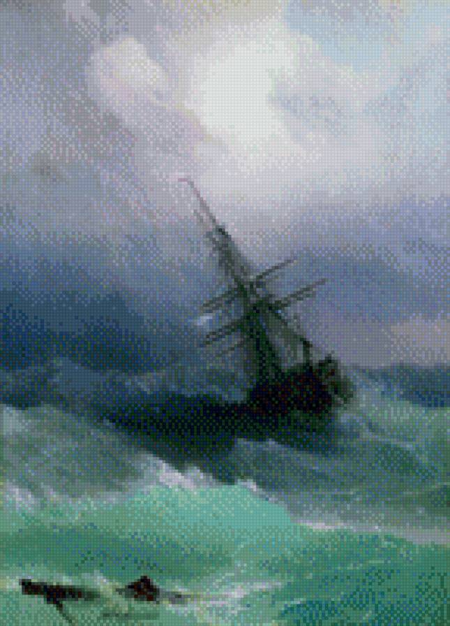 Буря - айвазовский, шторм, буря - предпросмотр