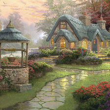 Схема вышивки «дом»