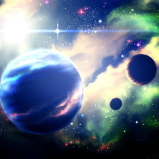 Схема вышивки «космос»