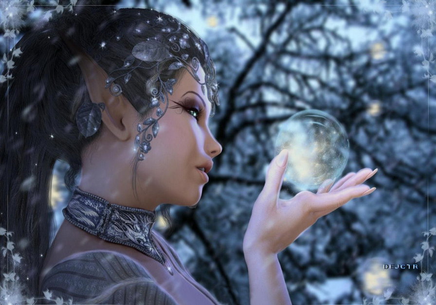 девушка и шар - оригинал