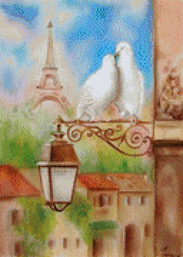 голуби в париже - предпросмотр
