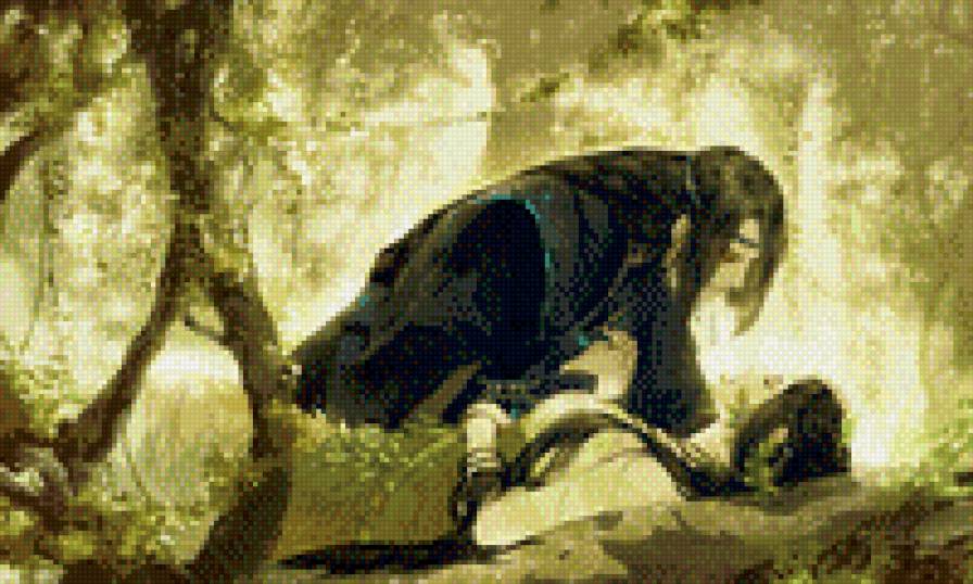 пара - черные волосы, любовь - предпросмотр