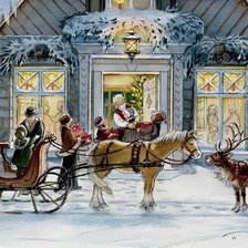 Схема вышивки «Рождество»