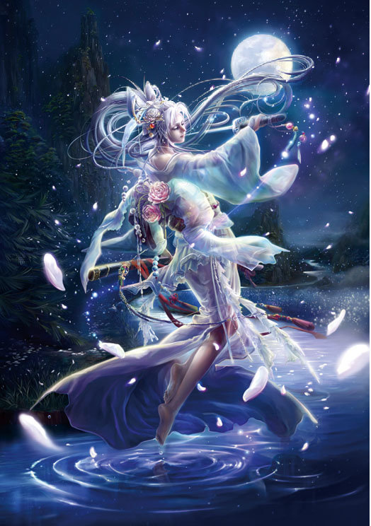 Девушка на воде - фэнтази - оригинал