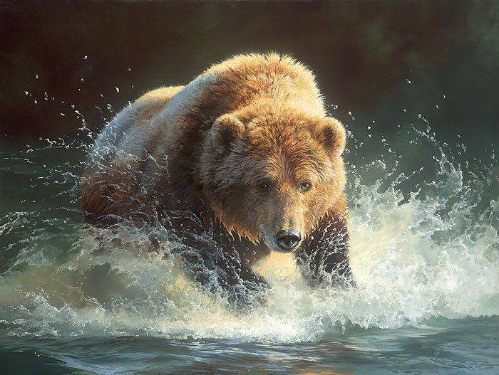 сила тайги - медведь, вода - оригинал