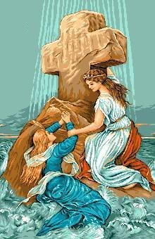 вера и любовь - религия, крест, девушка - оригинал