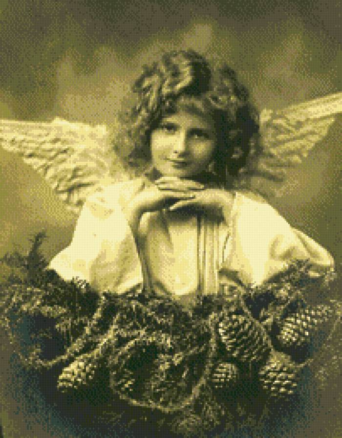 Ангел ретро. - предпросмотр