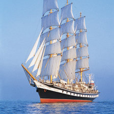 Схема вышивки «корабль»