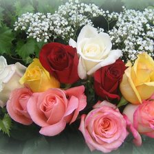 Схема вышивки «розы»