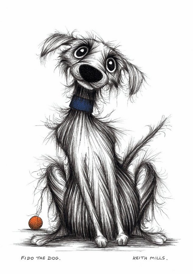 лохматый барбос - собака - оригинал