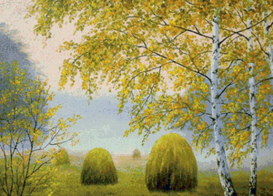 сенокос - художник елена шалапугина - предпросмотр