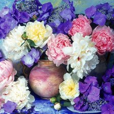 Схема вышивки «яркий букет»