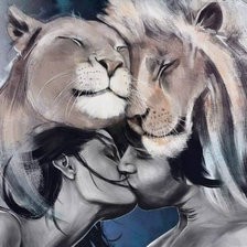 Схема вышивки «животная нежность»