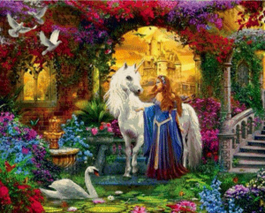 Принцесса и единорог - предпросмотр