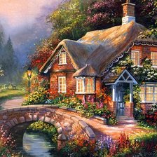 Схема вышивки «Сказочный дом»
