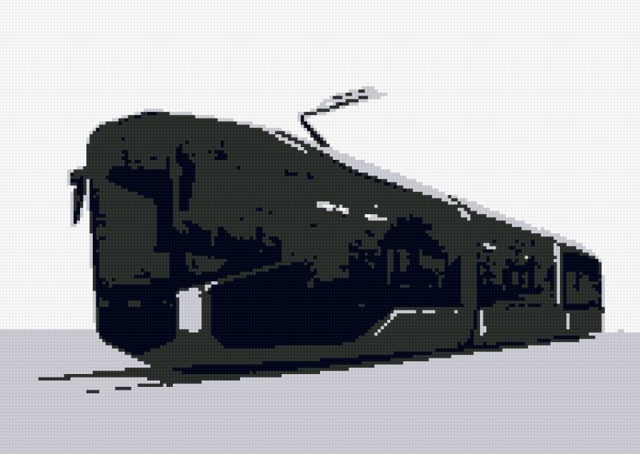 Трехсекционный трамвай - предпросмотр