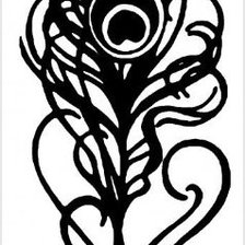 Схема вышивки «Peacock feather»