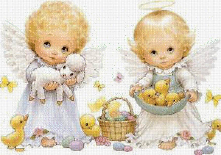 Ангелочки с утятами - предпросмотр