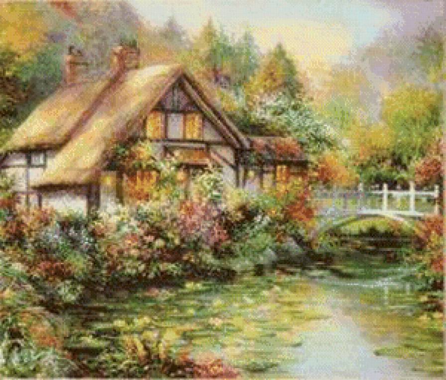 Домик у мостика - предпросмотр