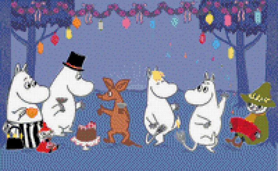 moomin party - moomin patry, вечеринка, мумми, мумми-тролль, moomin - предпросмотр