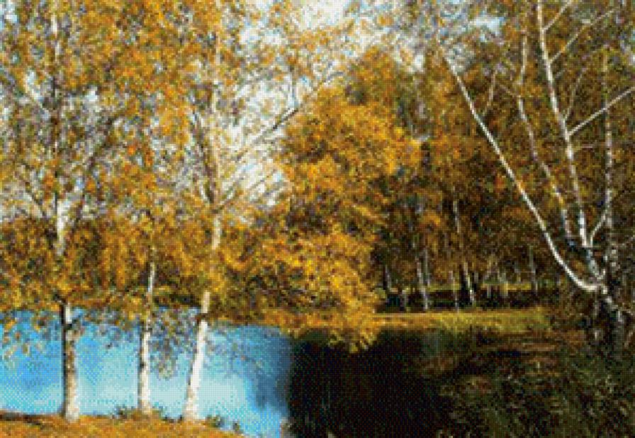 Осенний пруд - предпросмотр