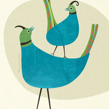 Схема вышивки «Two Birds»