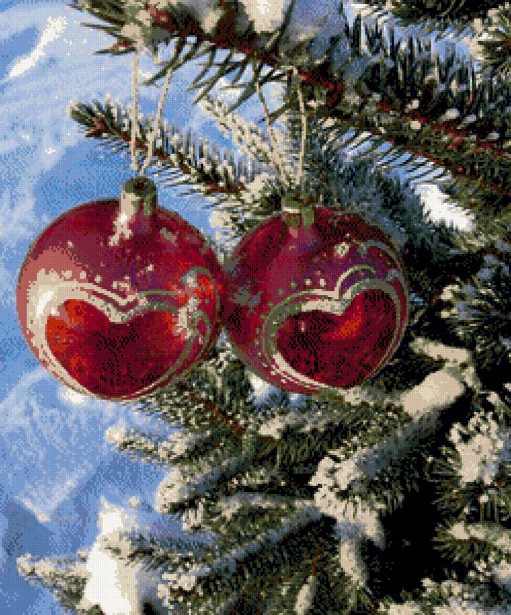 Новогодние игрушки - новый год, елка, игрушки - предпросмотр