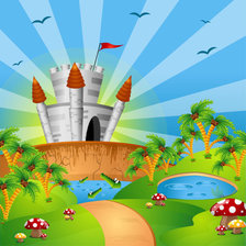 Схема вышивки «Castillo Medieval infantil»