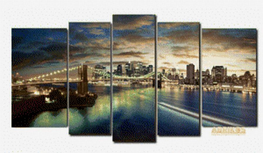 Ночь Манхетенна - триптих - предпросмотр