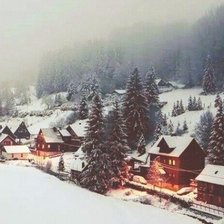 Схема вышивки «зима»