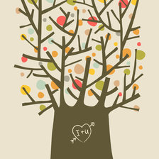 Схема вышивки «i love tree»