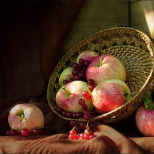 Схема вышивки «яблоки»