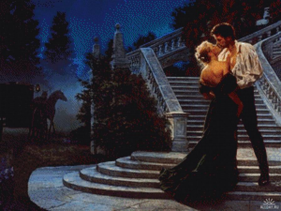 ночное свидание - пара, ночь, любовь, свидание - предпросмотр